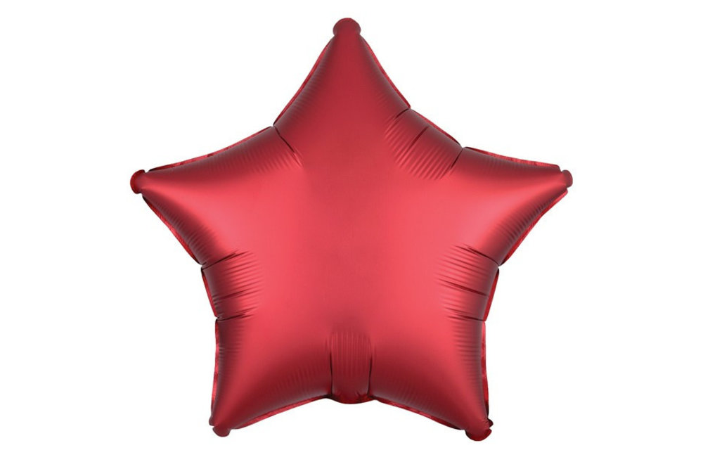 Star - Satin Luxe Sangria Red - 18 inch - Anagram