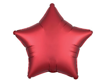 Star - Satin Luxe Sangria Red - A18"/45cm