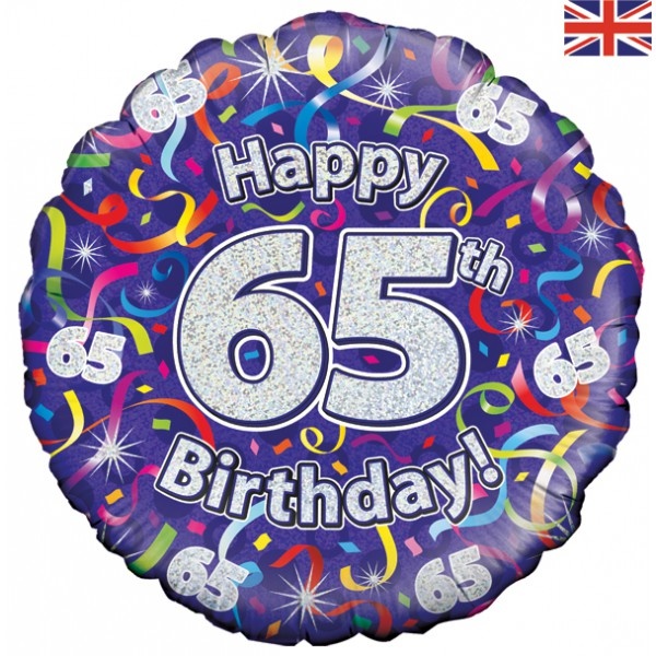 Birthday Streamers Holographic - 65 - O45cm