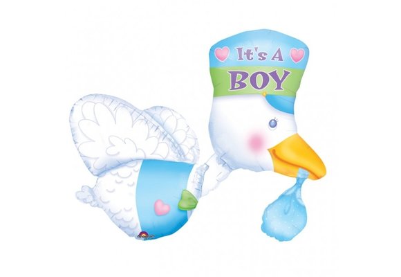 SALE > Ooievaar/Stork It's A Boy - 58cm x 81cm - Anagram.
