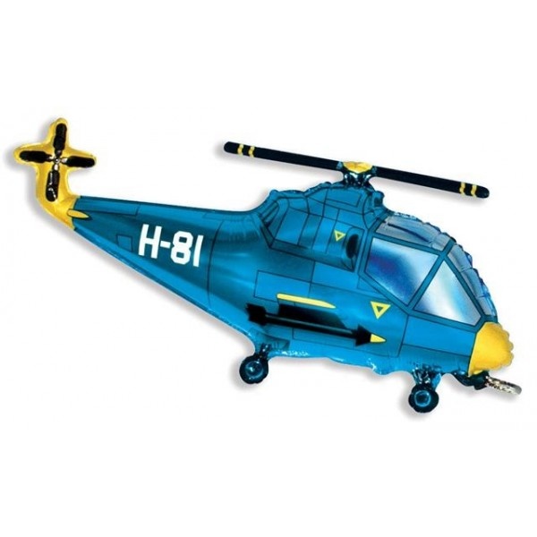 Helikopter Blauw - 24"/61cm