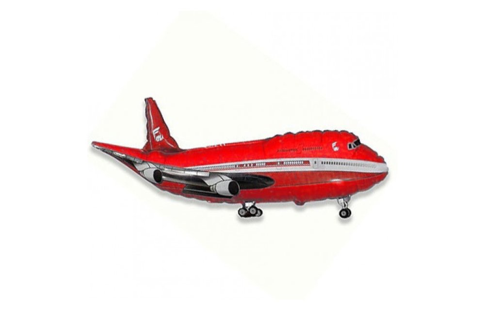 Vliegtuig Rood - 24 inch - Flex