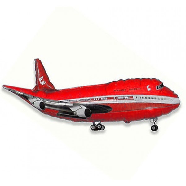 Vliegtuig Rood - 24"/61cm