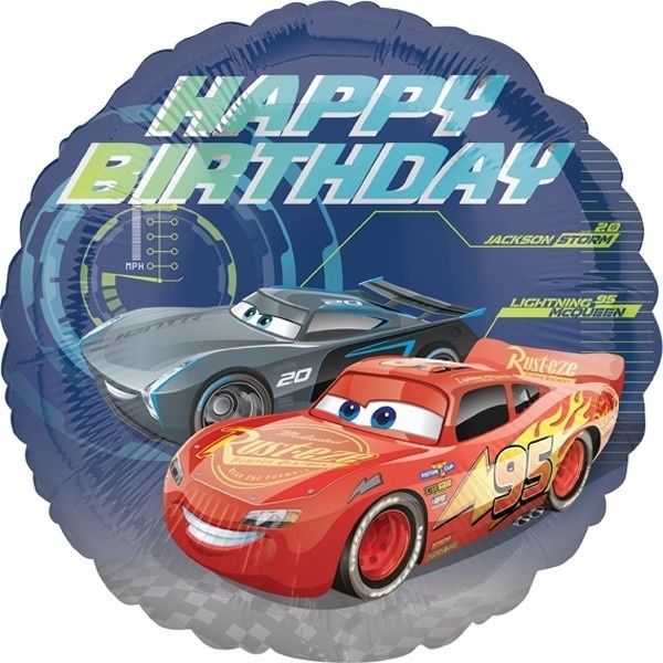 Cars 3 Happy Birthday - 18"/45cm