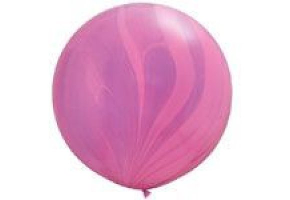 Qualatex 36 inch - SUPER AGATE - Pink & Violet - 2 Stuks