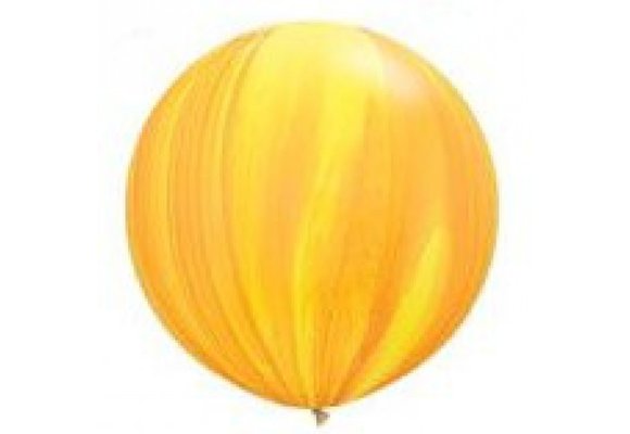 Q.3FT - SUPER AGATE - Yellow & Orange - 2 Stuks