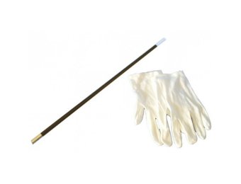 Goochelstok+handschoenen