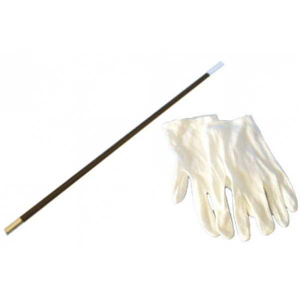 Goochelstok+handschoenen