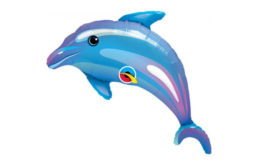 Delightful Blue Dolphin - 42 inch - Qualatex