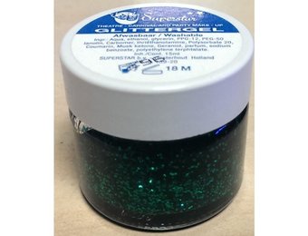 Glittergel - groen