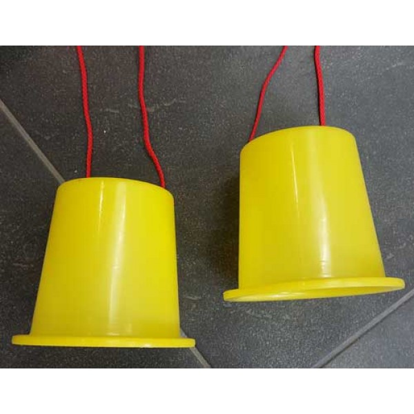 Loopklossen kunststof - Geel