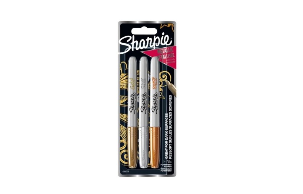 Sharpie Metallic Assortiment - rond 0.9mm - set van 3