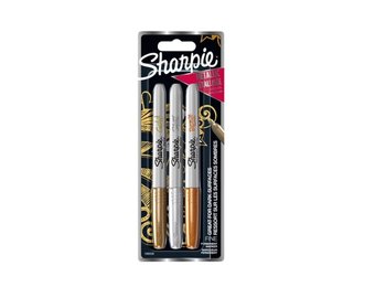 Sharpie Metallic Assortiment - rond 0.9mm - set van 3