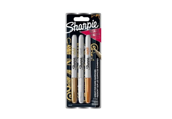 Sharpie Metallic Assortiment - rond 0.9mm - set van 3