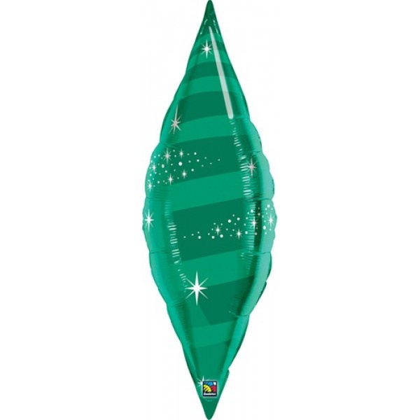 Taper Swirl Emerald Green - 38 inch - Qualatex - SALE