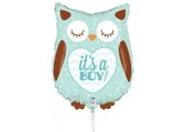 MICROFOIL - Baby Boy Owl - 14 inch - Betallic
