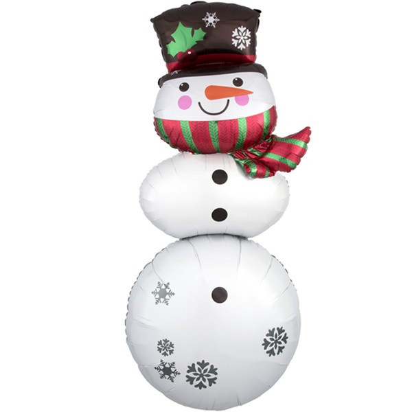 Snowman Stacker - Multi Balloon - A63cm x 154cm