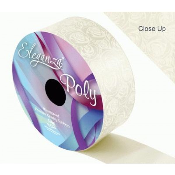 Lint Elegant Roses - Ivory - 50mm x 50m-