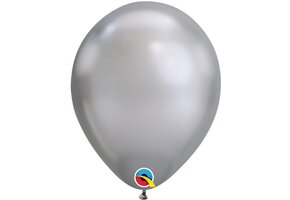 Qualatex 11 inch - CHROME - Silver - 100 Stuks