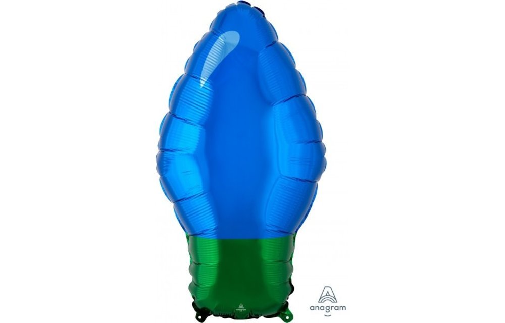 Christmas Light Bulb - Blue - 27cm x 55cm- Anagram