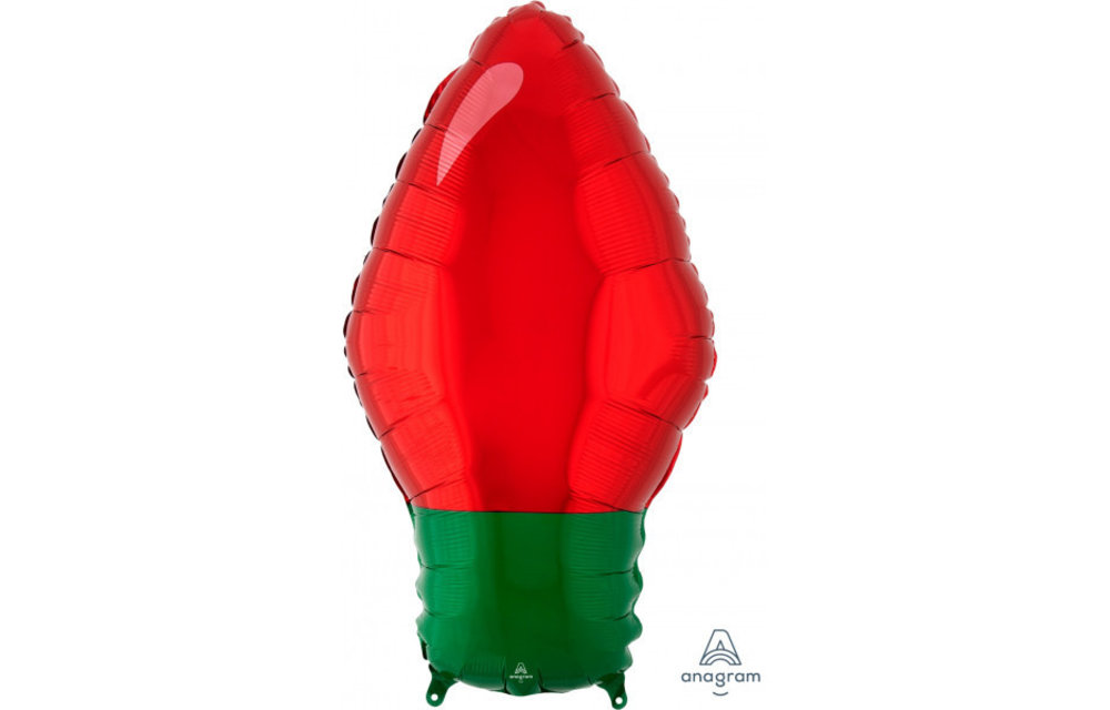 Christmas Light Bulb - Red - 27cm x 55cm - Anagram