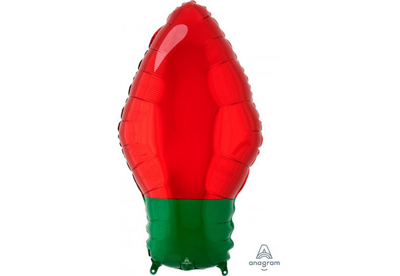 Christmas Light Bulb - Red - 27cm x 55cm - Anagram