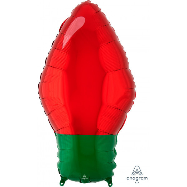 Christmas Light Bulb - Red - 27cm x 55cm - Anagram