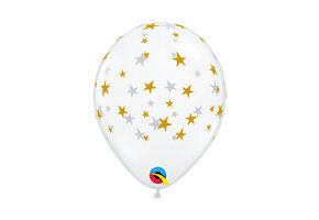 Q.05 Stars - Diamond Clear / Gold Print