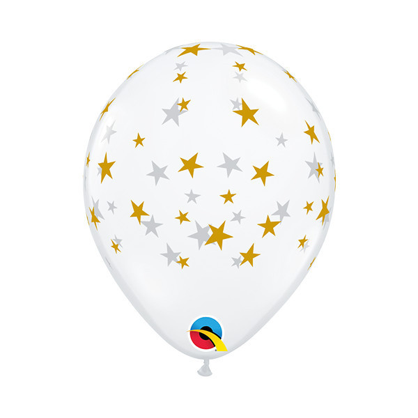 Q.05 Stars - Diamond Clear / Gold Print