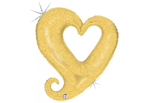 Chain Heart - Gold - 33 inch - Betallic