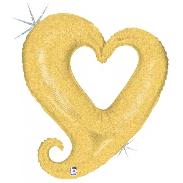 Chain Heart - Gold - 33 inch - Betallic