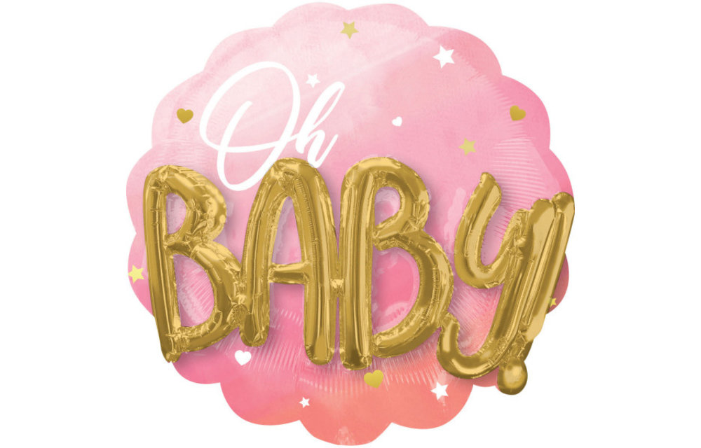Oh Baby Girl Pink - 3D Effect - 71cm x 71cm - Anagram