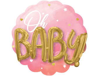 Oh Baby Girl Pink - 3D Effect - A71cm x 71cm