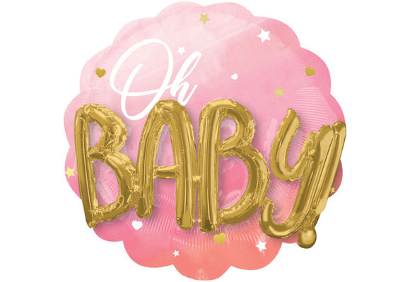 Oh Baby Girl Pink - 3D Effect - 71cm x 71cm - Anagram