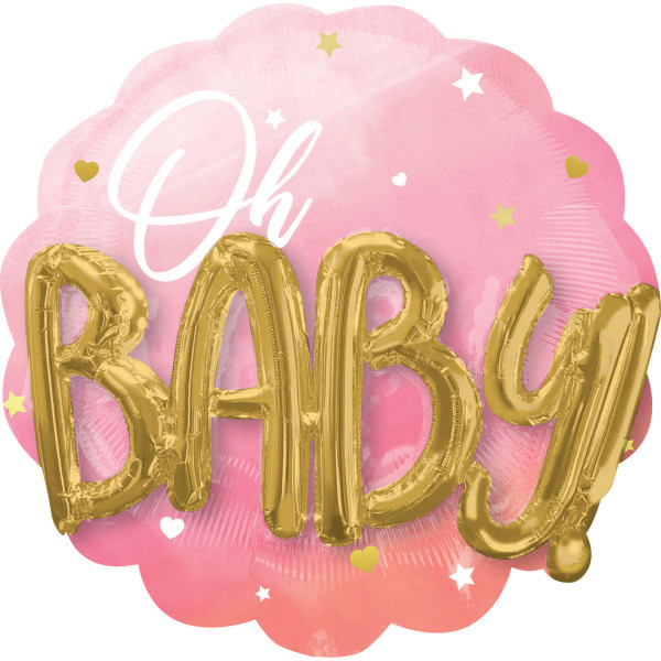 Oh Baby Girl Pink - 3D Effect - A71cm x 71cm