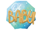 Oh Baby Boy Blue - 3D Effect - A76cm x 71cm
