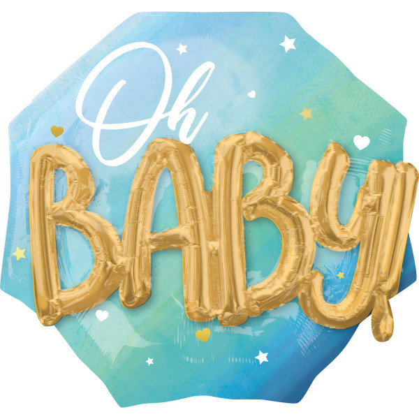 Oh Baby Boy Blue - 3D Effect - A76cm x 71cm