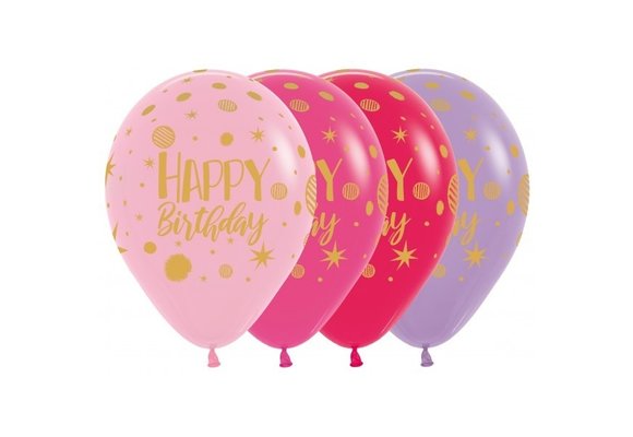 R12 - Happy Birthday - Sparkles Party - 25 Stuks