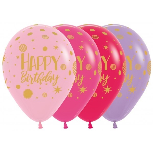 Sempertex 12 inch  - Happy Birthday - Sparkles Party