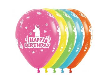 R12 - Happy Birthday - Lama - 25 Stuks