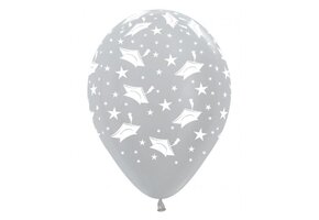 Sempertex 12 inch  - Graduation Hats - Silver 481