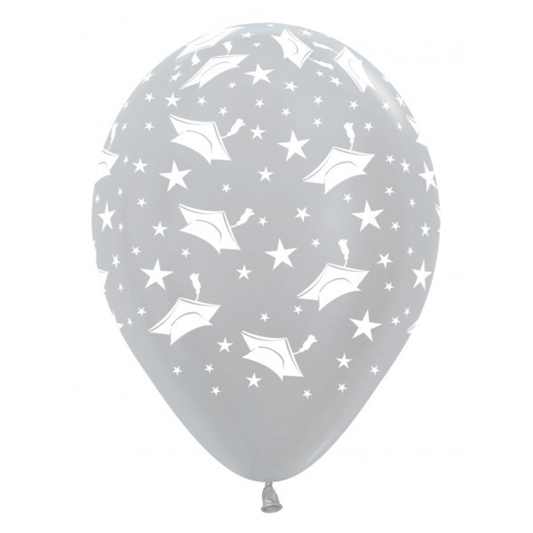 Sempertex 12 inch  - Graduation Hats - Silver 481
