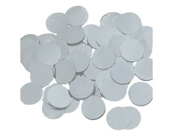 Confetti 15mm - Metallic Silver - 100gr