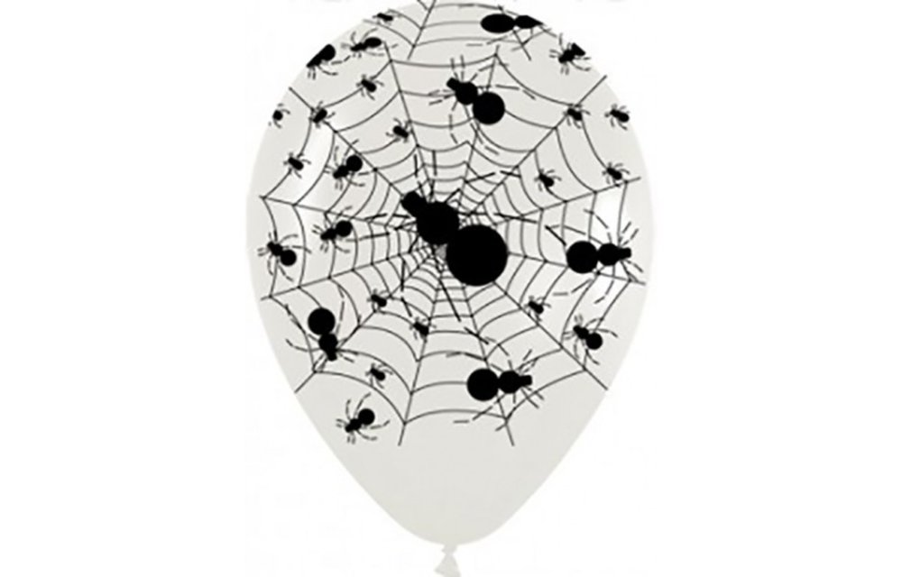 Sempertex 12 inch - Spiderweb - Clear 390 - 25 Stuks