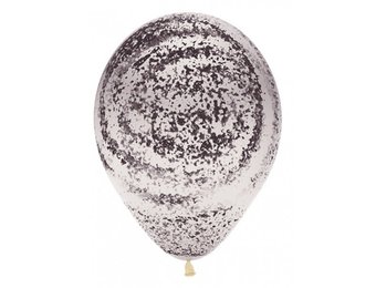 R12 - Graffiti Black (marble) - Clear 390 - 25 Stuks