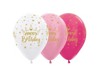 SALE > R12 - Happy Birthday - Crown - 25 Stuks