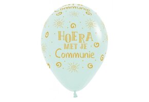 R12 - Hoera Communie - Pastel Matte Green 630 - 25 Stuks