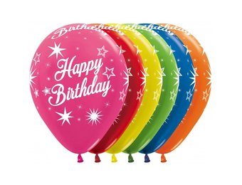 R12 - Happy Birthday - Metallic Ass- 25 Stuks