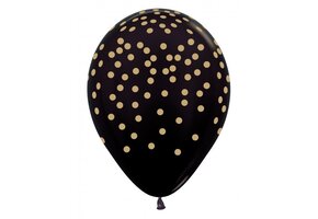 R12 - Confetti Gold - Metallic Black 580 - 25 Stuks