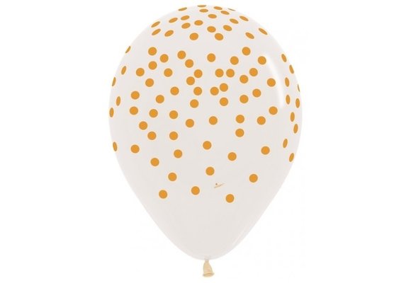 R12 - Confetti Gold - Clear 390 - 25 Stuks